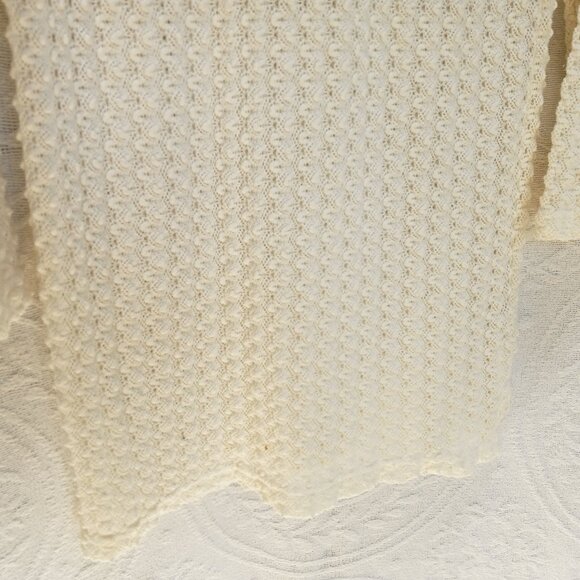 Vintage Express Tricot Textured Crochet Tunic Dress 38" Bust (T-383) - Picture 5 of 8